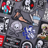 Bügelaufkleber - Schädel